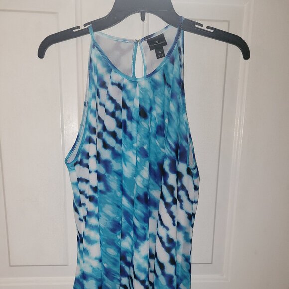 Worthington Camisole Tank Top XL * Sleeveless Blouse * Flowy Top * Blue - Picture 1 of 3